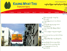 Tablet Screenshot of kaungmyatthu.com